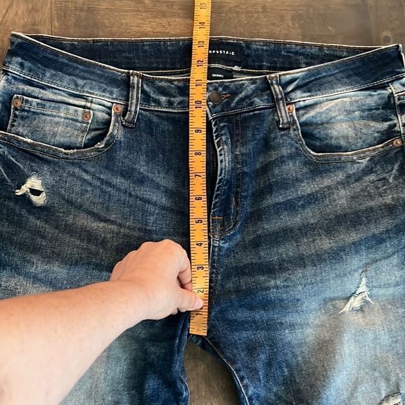 Aeropostale skinny Washed distressed jeans washed 34x32 - Picture 8 of 14